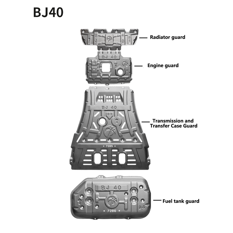 Защитный пластик под днищем BJ40