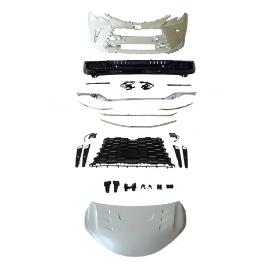 TOYOTA SIENNA LM300 CAESAR BODY KIT (GRANVIA WHITE + BLACK GRILLE) 2021-2024