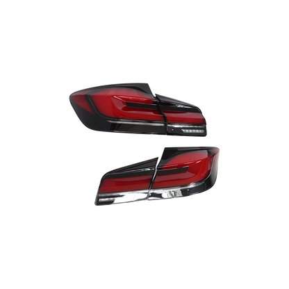 МОДИФИЦИРОВАННЫЕ СВЕТОДИОДНЫЕ ЗАДНИЕ ФАРЫ BMW 5 SERIES F10/F18 В СТИЛЕ G30 С ФУНКЦИЕЙ ТОРМОЗНОГО СВЕТА