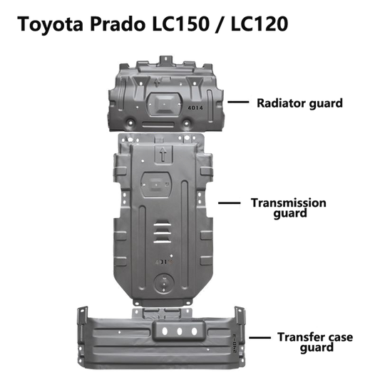 底盘防护板 丰田陆地巡洋舰普拉多 LC120/LC150 (2700/3500/4000)